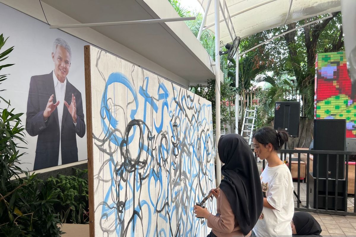 Relawan Ganjar gelar kompetisi mural ekspresikan harapan pemuda