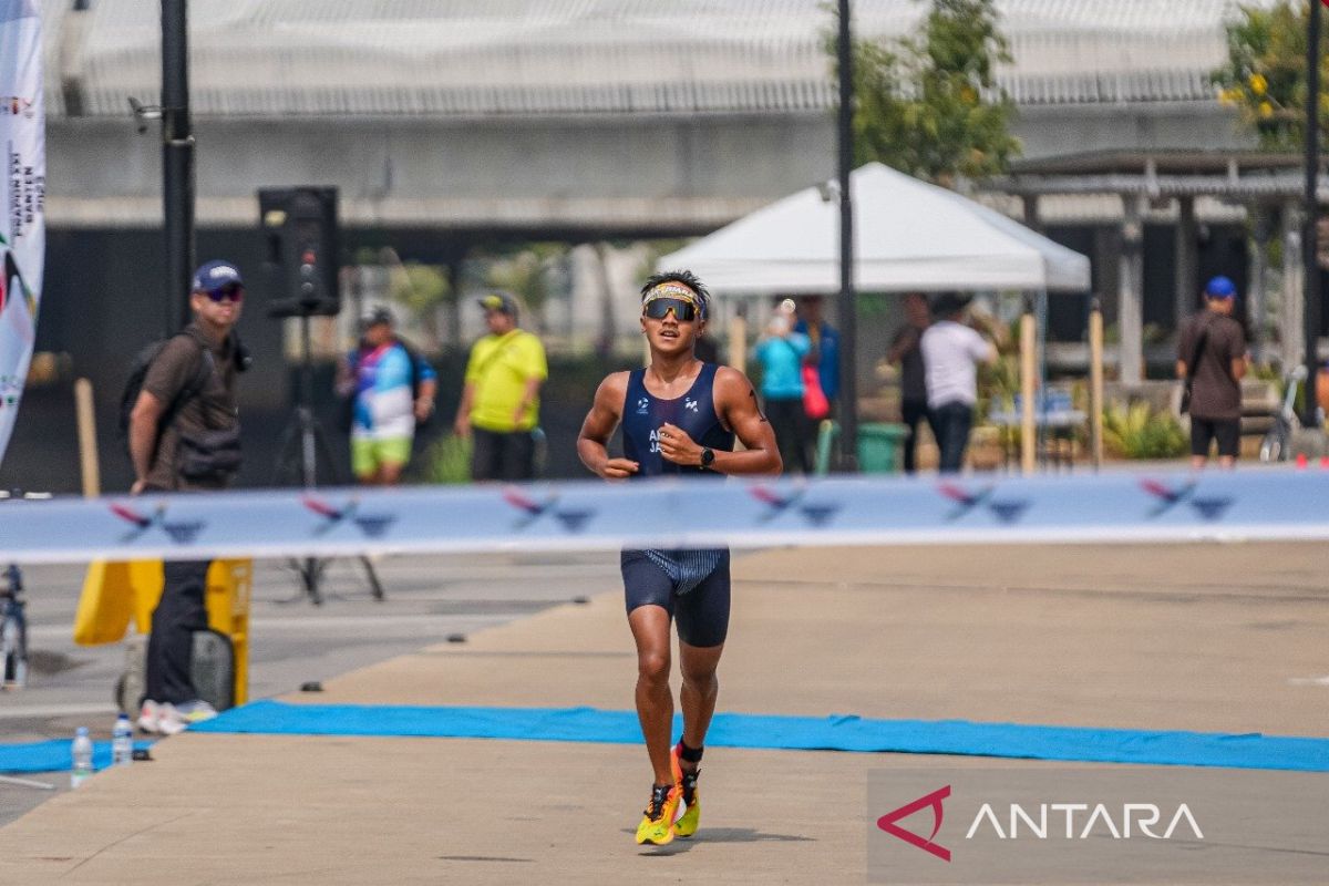 Jawa Barat menjadi juara umum triathlon babak kualifikasi PON XXI