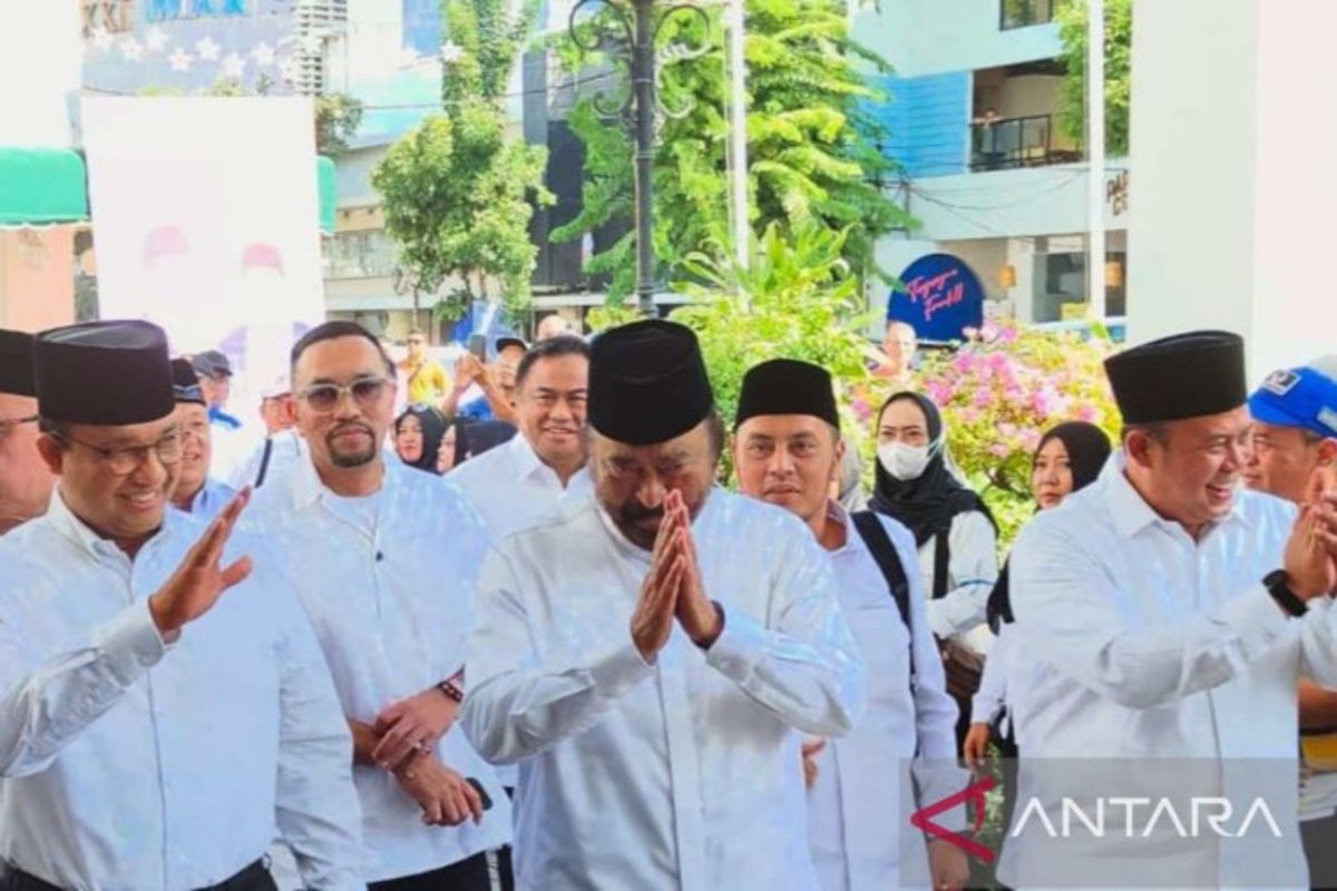 Anies dan Muhaimin datang ke lokasi deklarasi AMIN secara terpisah