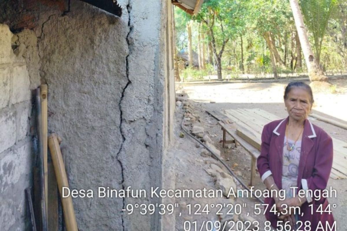 10 rumah warga Kabupaten Kupang rusak dampak gempa magnitudo 6,1