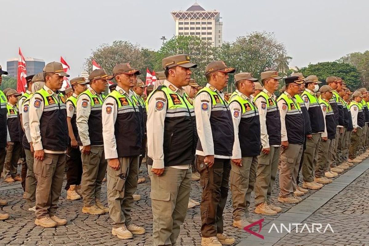 Satpol PP DKI bagi tugas dalam rangka pengamanan KTT ke-43 ASEAN