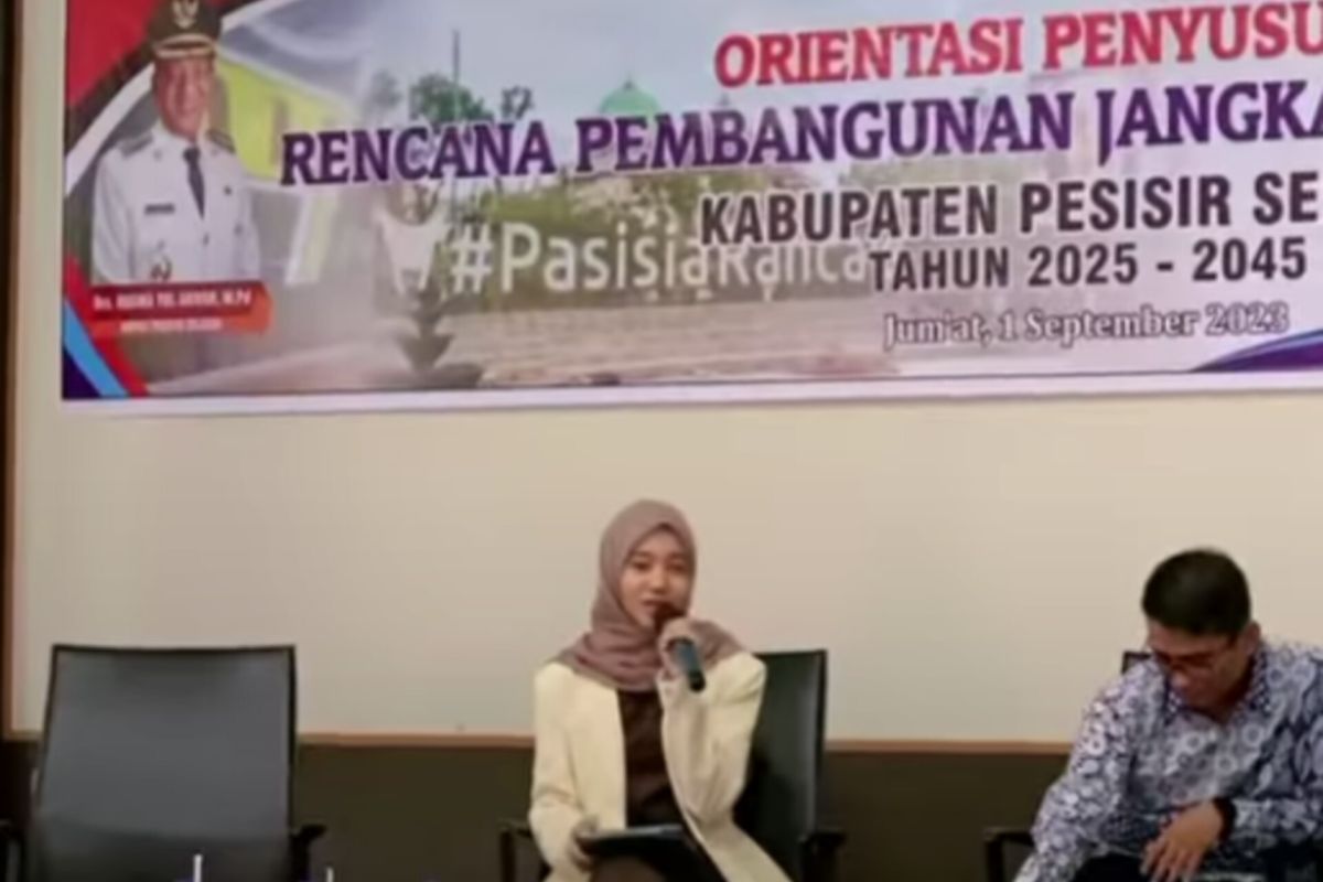 Zahra Mardiah : RPJPD Pesisir Selatan 2025-2045 mesti libatkan Gen-Z