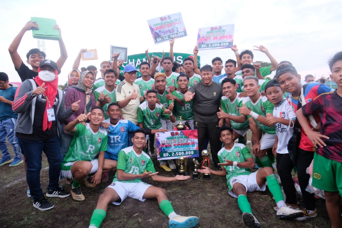 Danrem Cup 2023 ditutup dengan kemenangan tim Selapura  Ternate