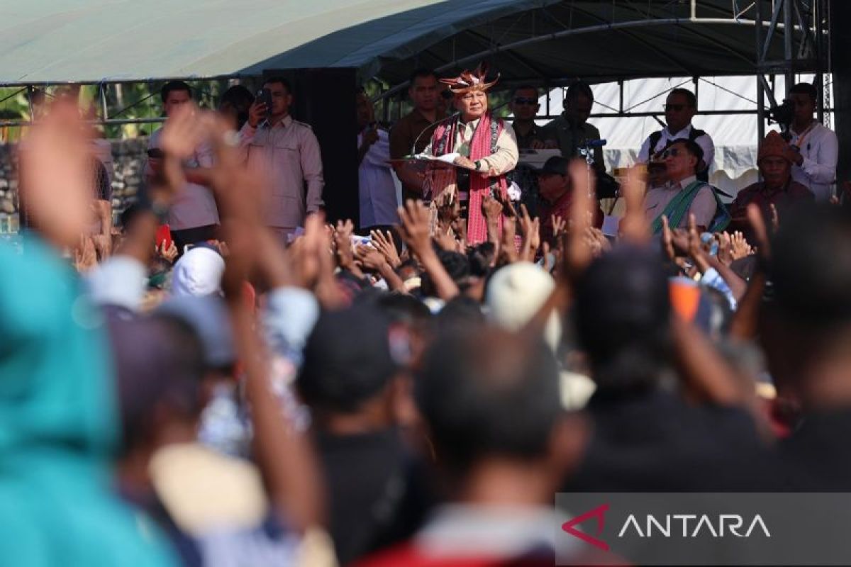Prabowo ajak pendukung kompak untuk jadikan RI negara terkaya