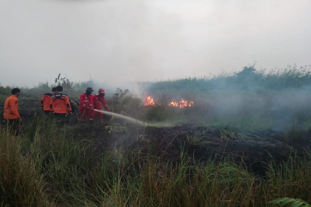 Satgas Karhutla Kapuas padamkan kebakaran di Desa Bentuk Jaya