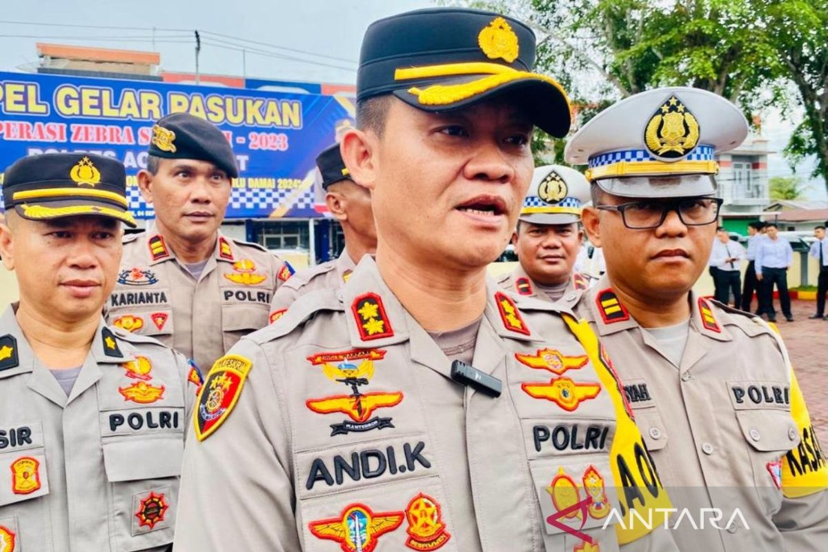 Polres Aceh Barat kerahkan dua per tiga kekuatan amankan Pemilu 2024