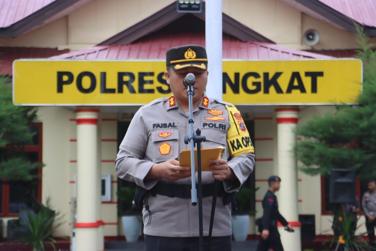 Kapolres Langkat pimpin gelar pasukan Zebra Toba 2023