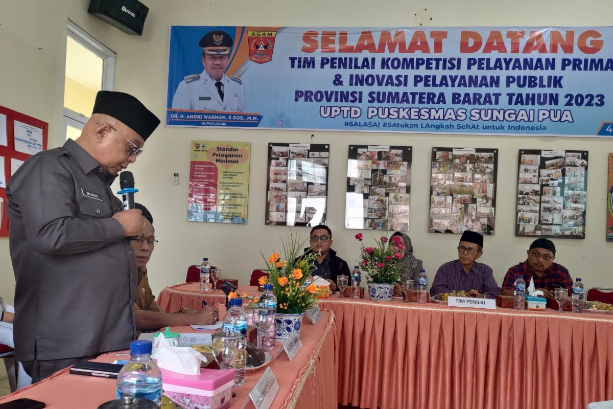 Puskesmas Sungai Pua wakili Agam penilaian kompetisi pelayanan prima-IPP tingkat Sumbar