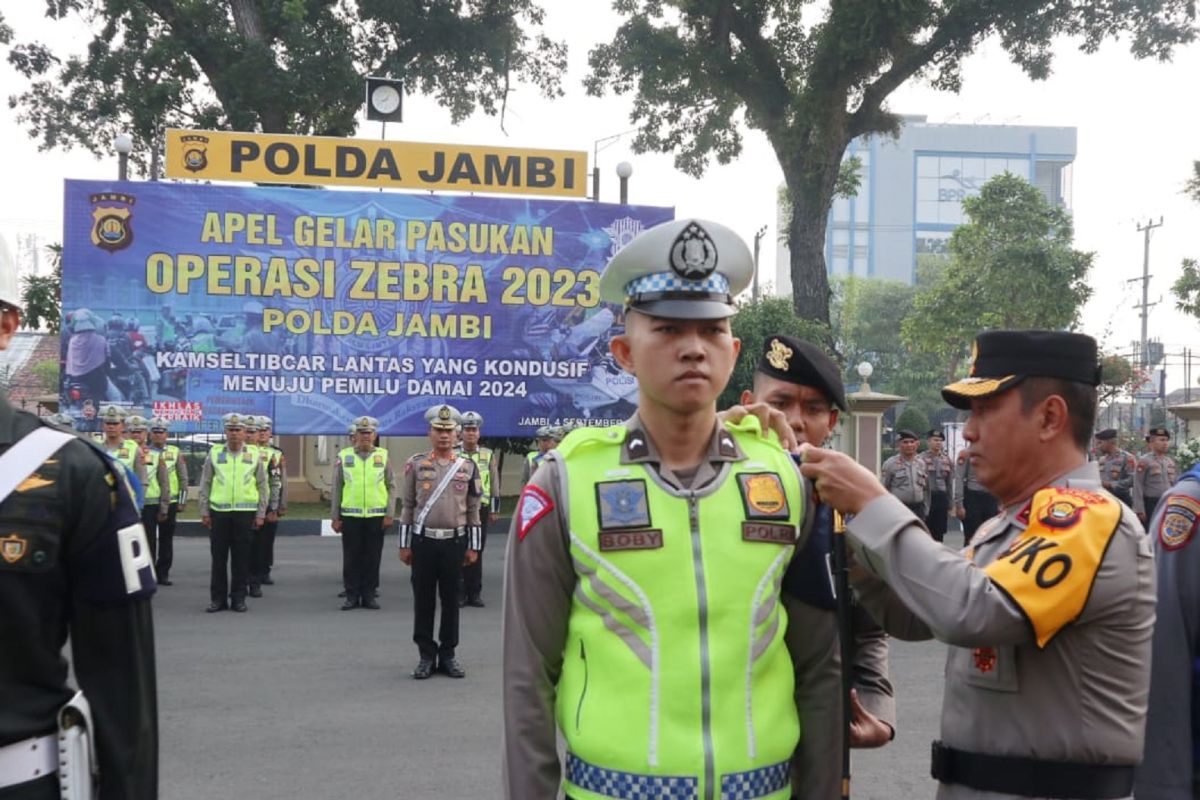 Polda Jambi turunkan 976 personel pada Operasi Zebra 2023