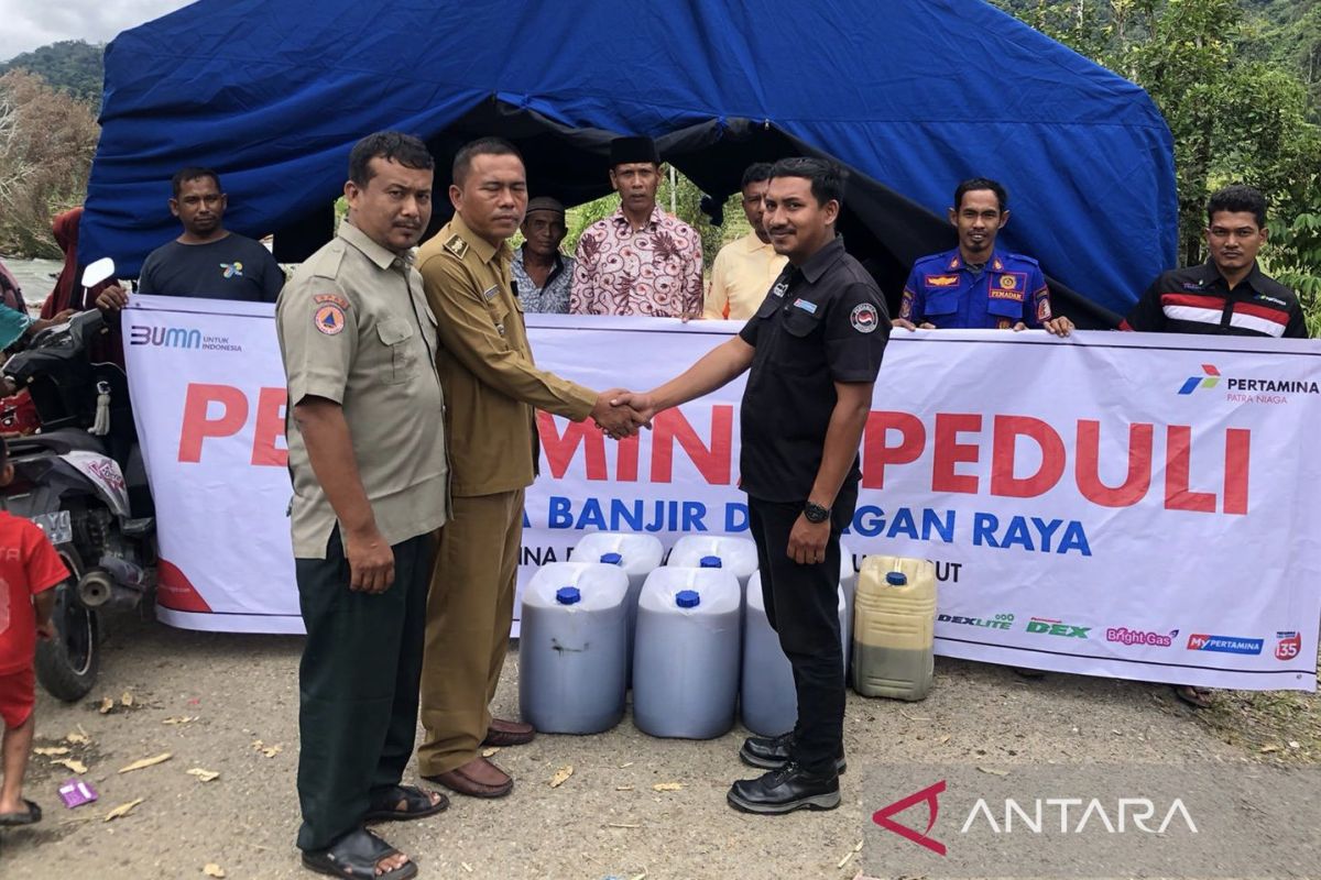 Pemkab Nagan Raya terima bantuan BBM dari Pertamina guna atasi banjir bandang