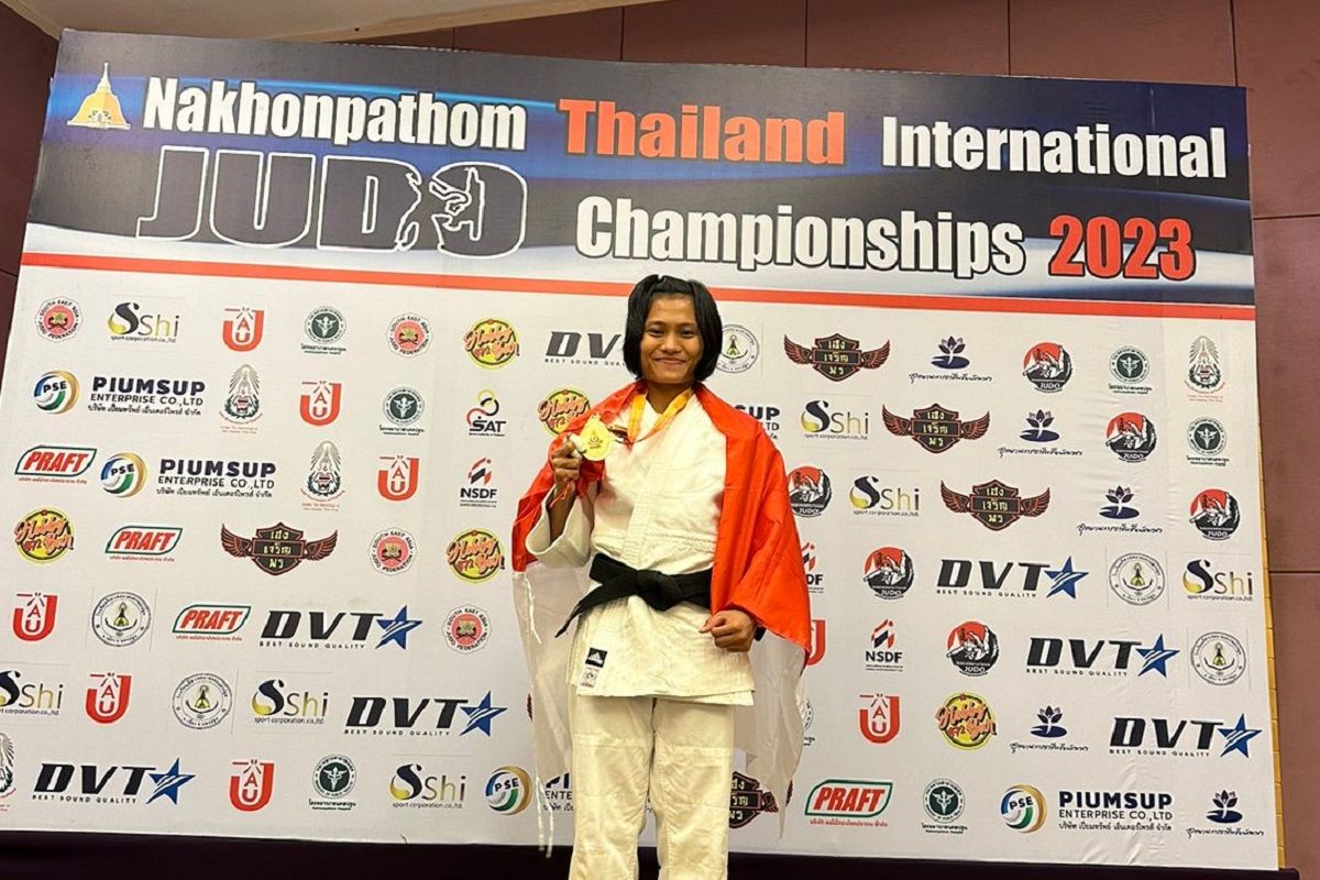 Dinny Febriani raih medali emas di kejuaraan judo internasional Thailand
