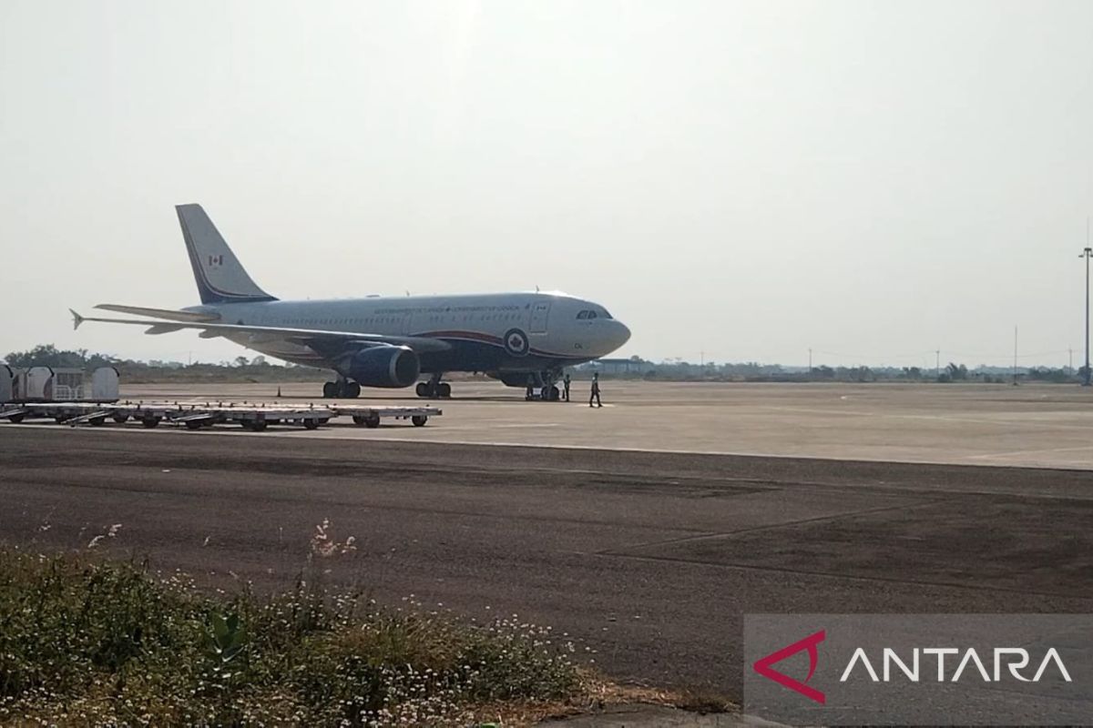 Pesawat PM Kanada Justin Trudeau menginap di Bandara Kertajati