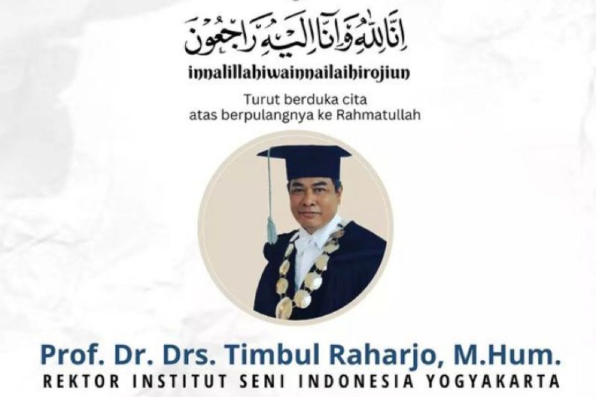 Rektor ISI Yogyakarta Timbul Raharjo meninggal dunia