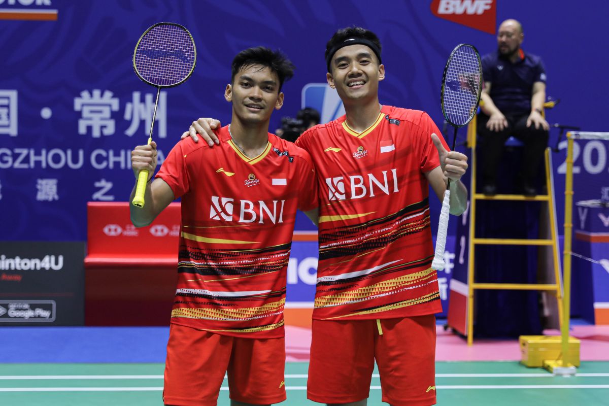 Bagas/Fikri melaju ke babak perempat final China Open 2023 setelah menangi laga All Indonesian