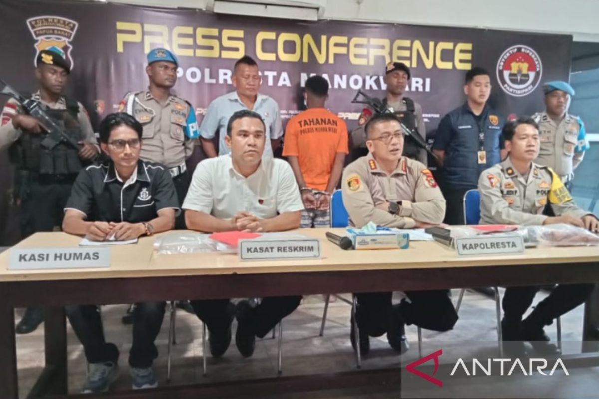 Polisi tangkap pelaku pembunuhan pedagang helm di Manokwari