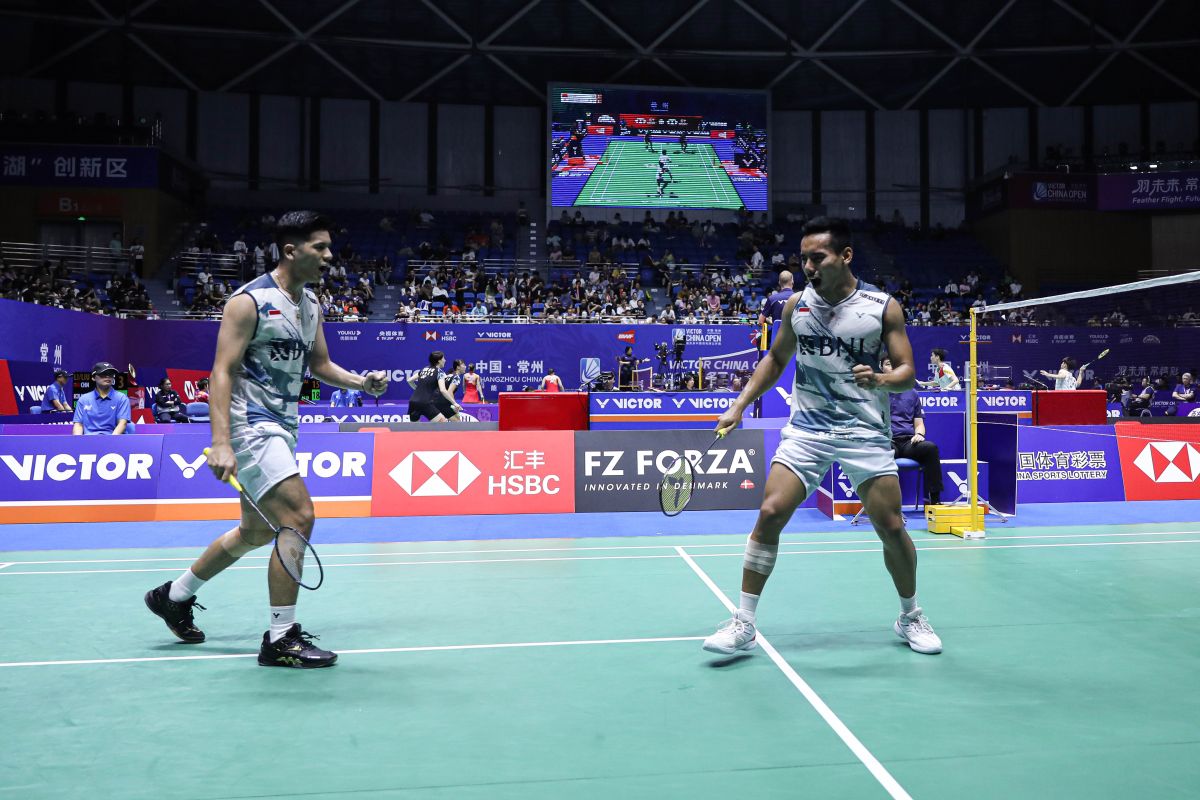 Level kekompakan Pramudya/Yeremia diuji pada babak pembuka China Open