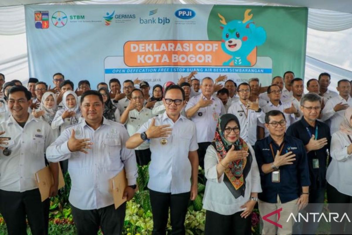 Pemkot Bogor deklarasi 47 kelurahan stop buang air besar sembarangan jaga kesehatan lingkungan