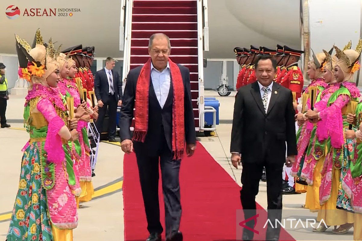 Menlu Rusia Sergey Lavrov tiba di Indonesia hadiri KTT ASEAN