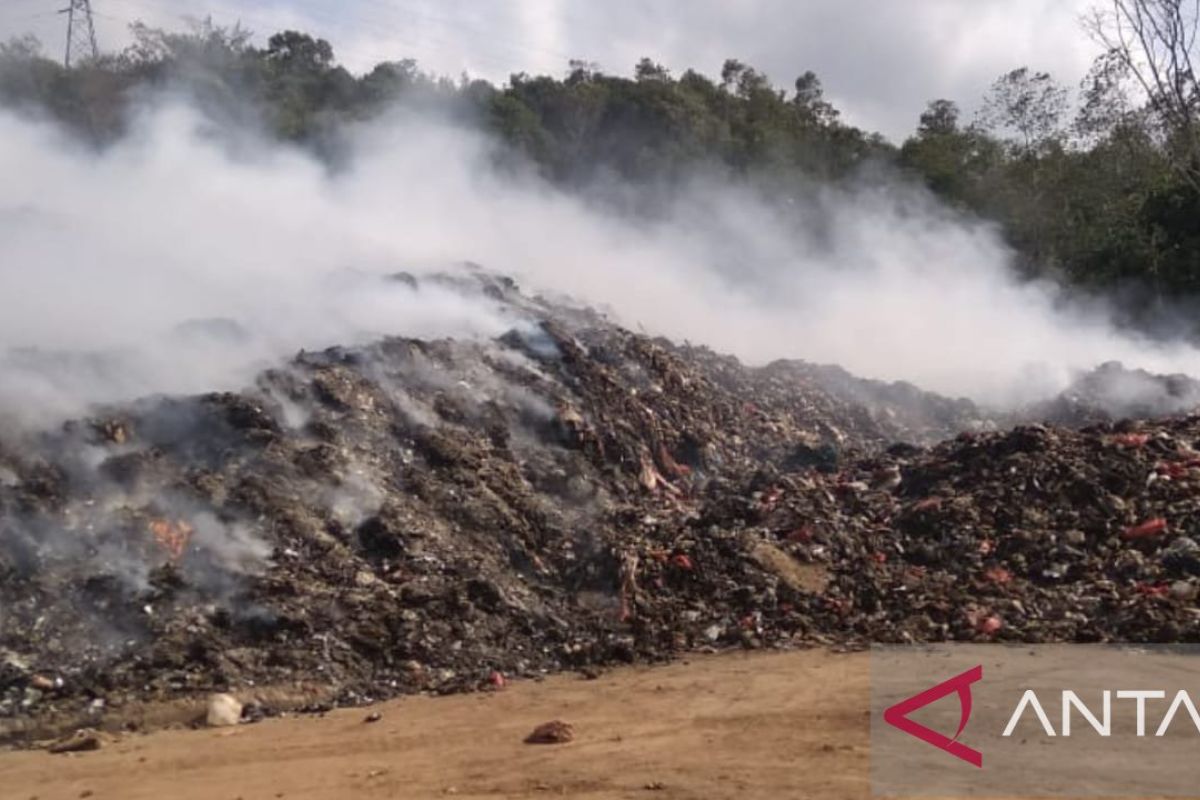 BPBD Belitung sebut kebakaran TPA Gunung Sadai tinggal sisakan asap