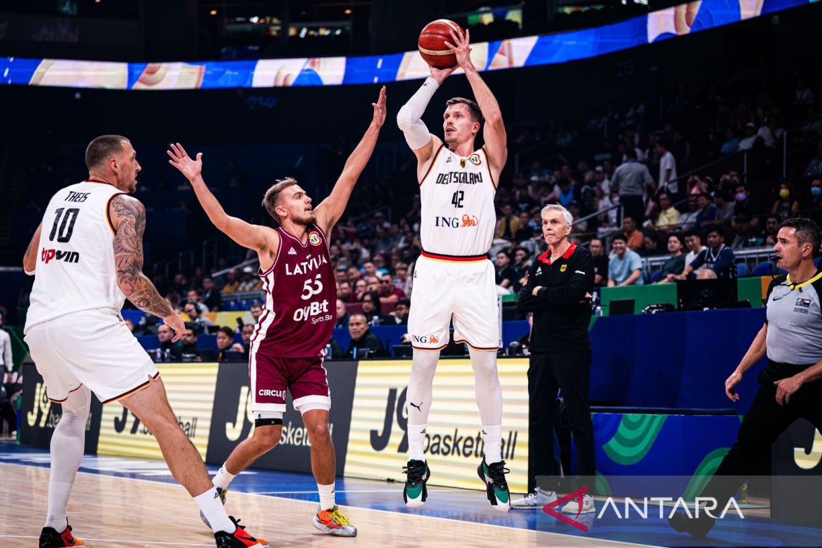 Langkah Latvia harus terhenti usai dikalahkan Jerman di perempat final Piala Dunia FIBA 2023