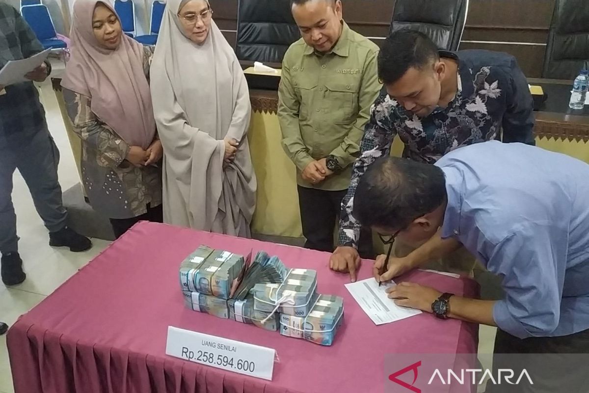 Kasus SPPD Fiktif diselesaikan dengan KKR Aceh kembalikan kerugian negara Rp258 juta