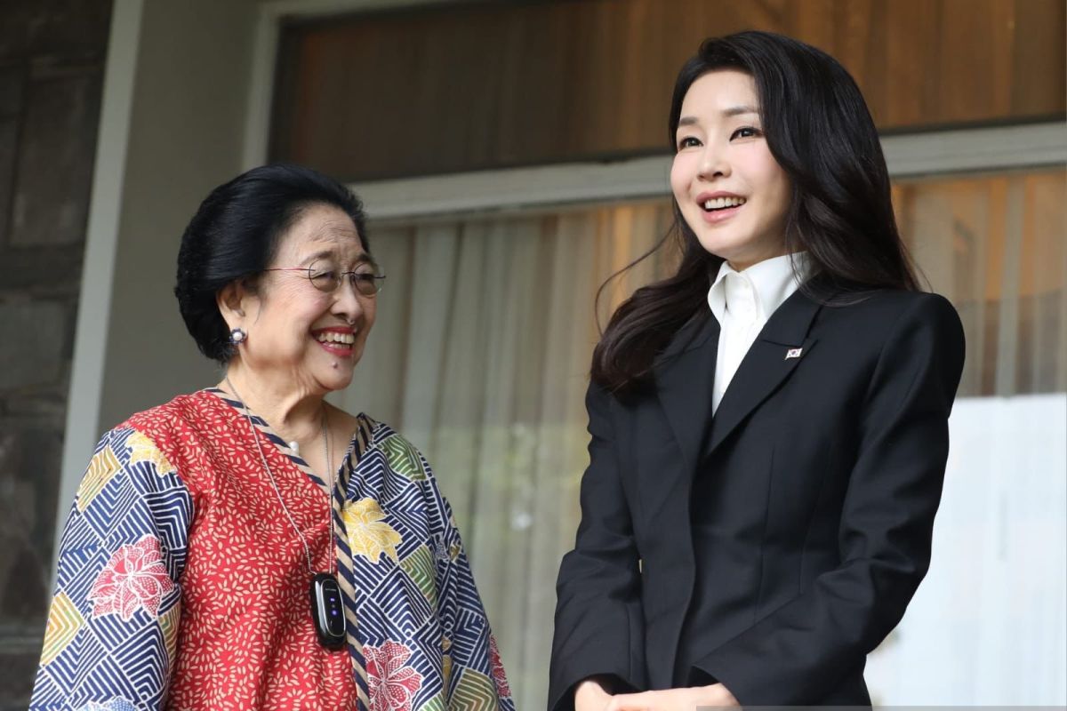 Megawati sambut kehadiran Ibu Negara Korsel di Istana Batu Tulis Bogor