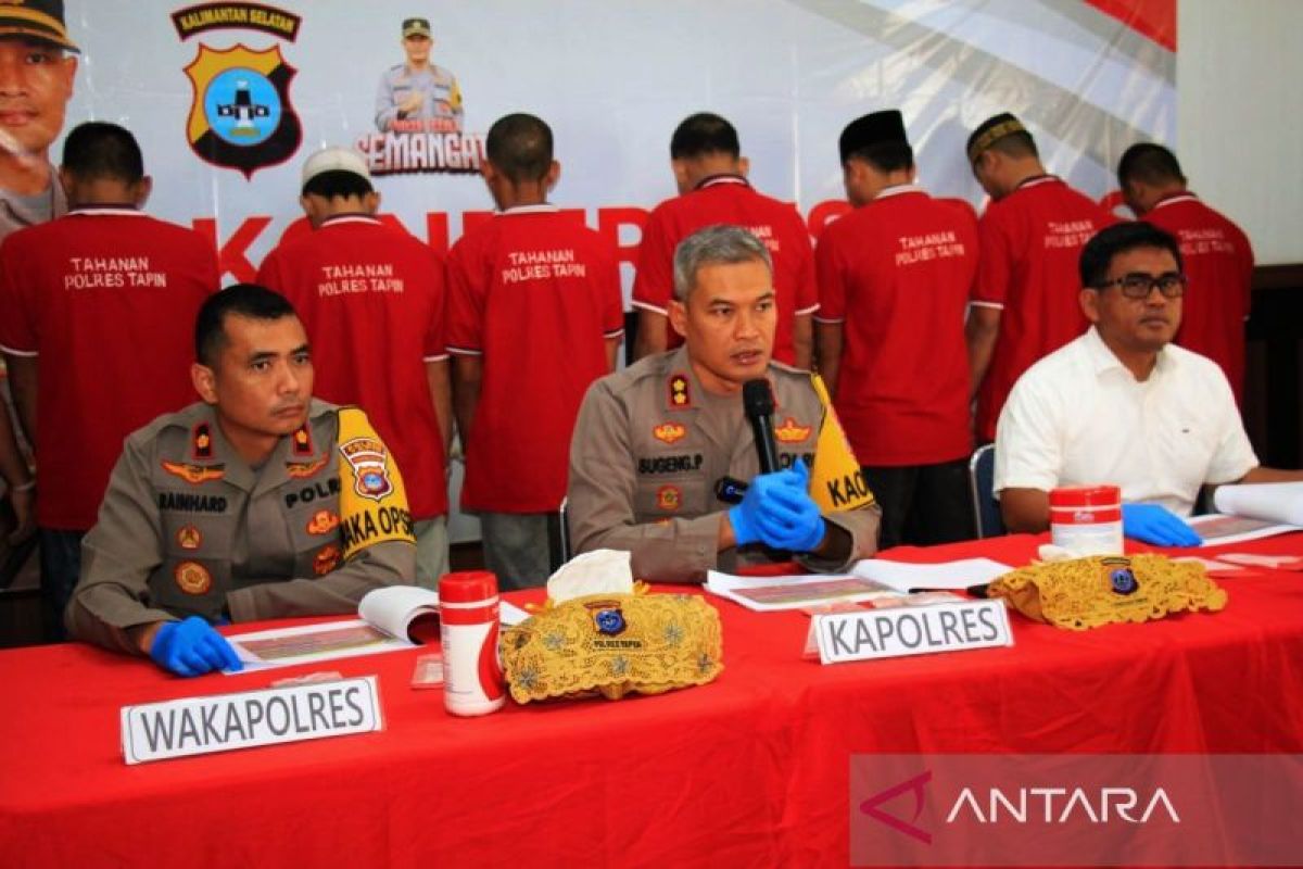 Polres Tapin sita 66,19 gram sabu dari bandar