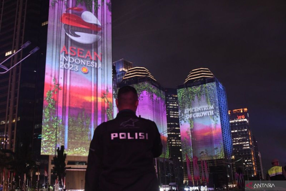 Video Mapping Gala Dinner KTT ke 43 - Antarafoto Antara Video Mapping Gala Dinner 060923 Don 2 