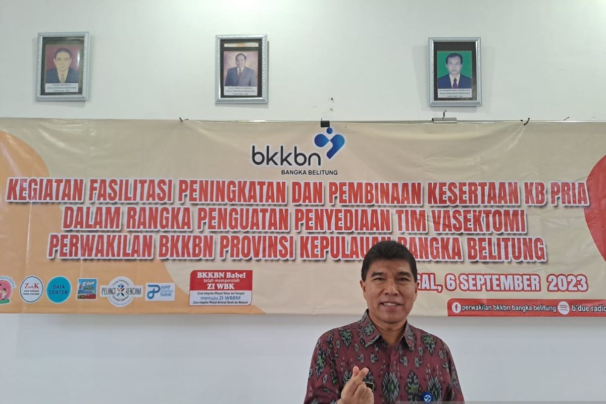 BKKBN Bangka Belitung berupaya optimalkan pelayanan KB bagi pria