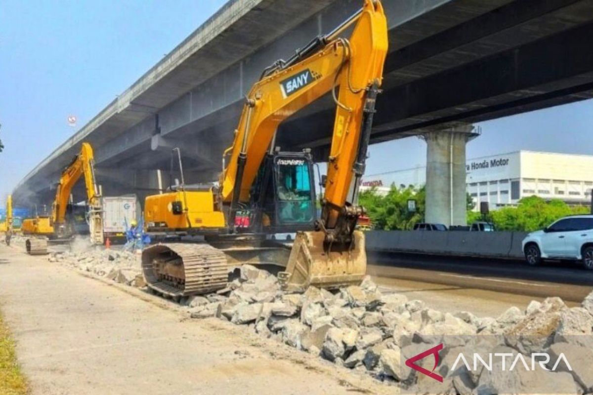 Jasamarga rekonstruksi dua titik Jalan ruas Tol Jakarta-Cikampek