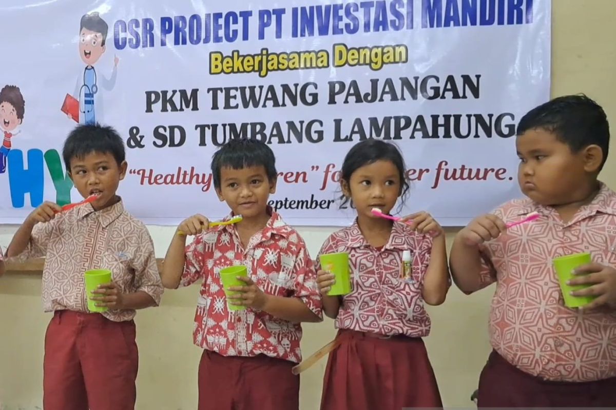 PT Investasi Mandiri ajak anak-anak Gunung Mas tanamkan PHBS sejak dini