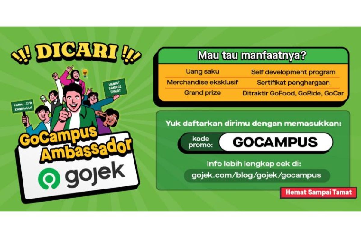 Gojek cari GoCampus Ambassador, bisa Hemat dan dapat bekal berkarir