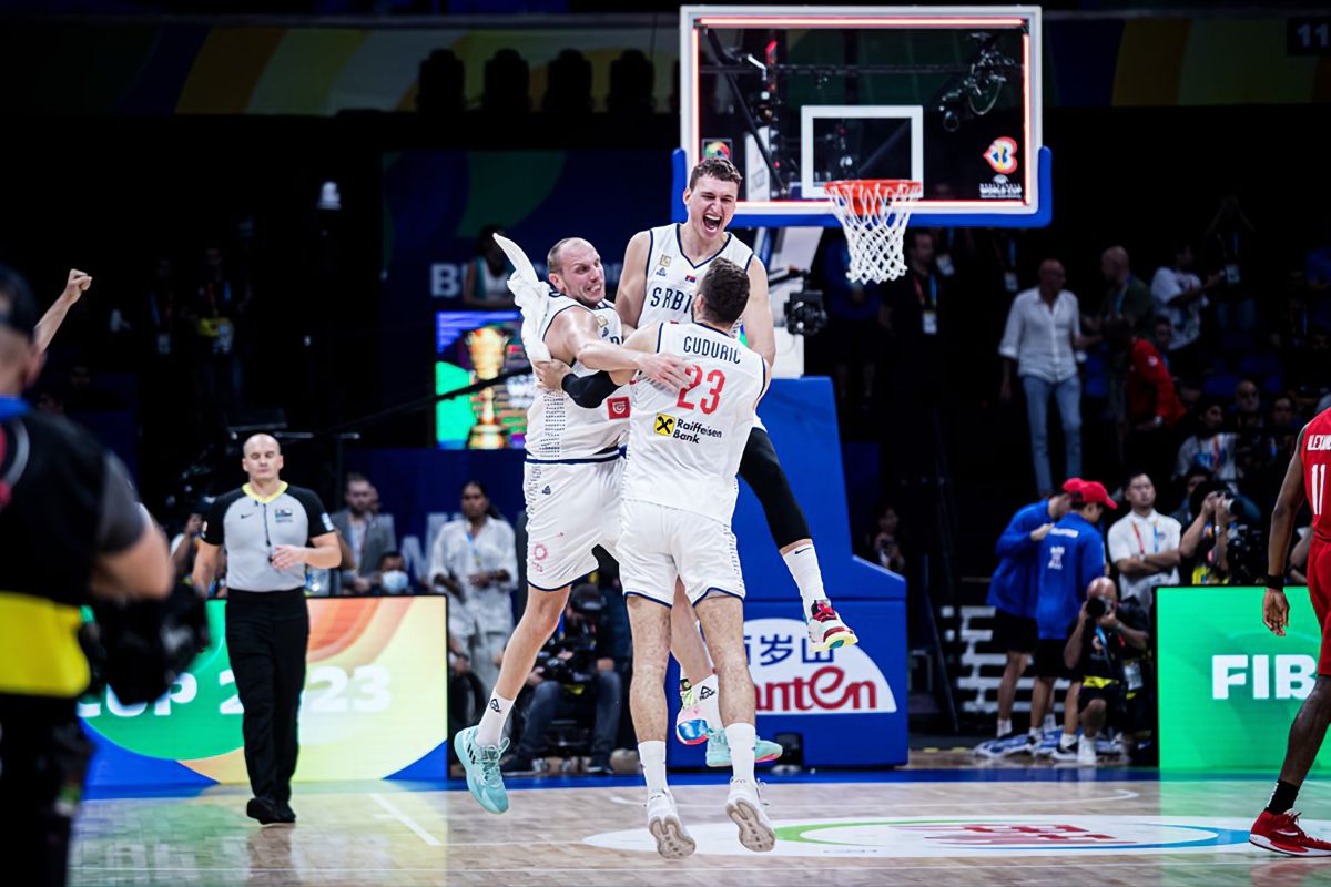 Serbia qualified for the final after beating Canadian NBA stars