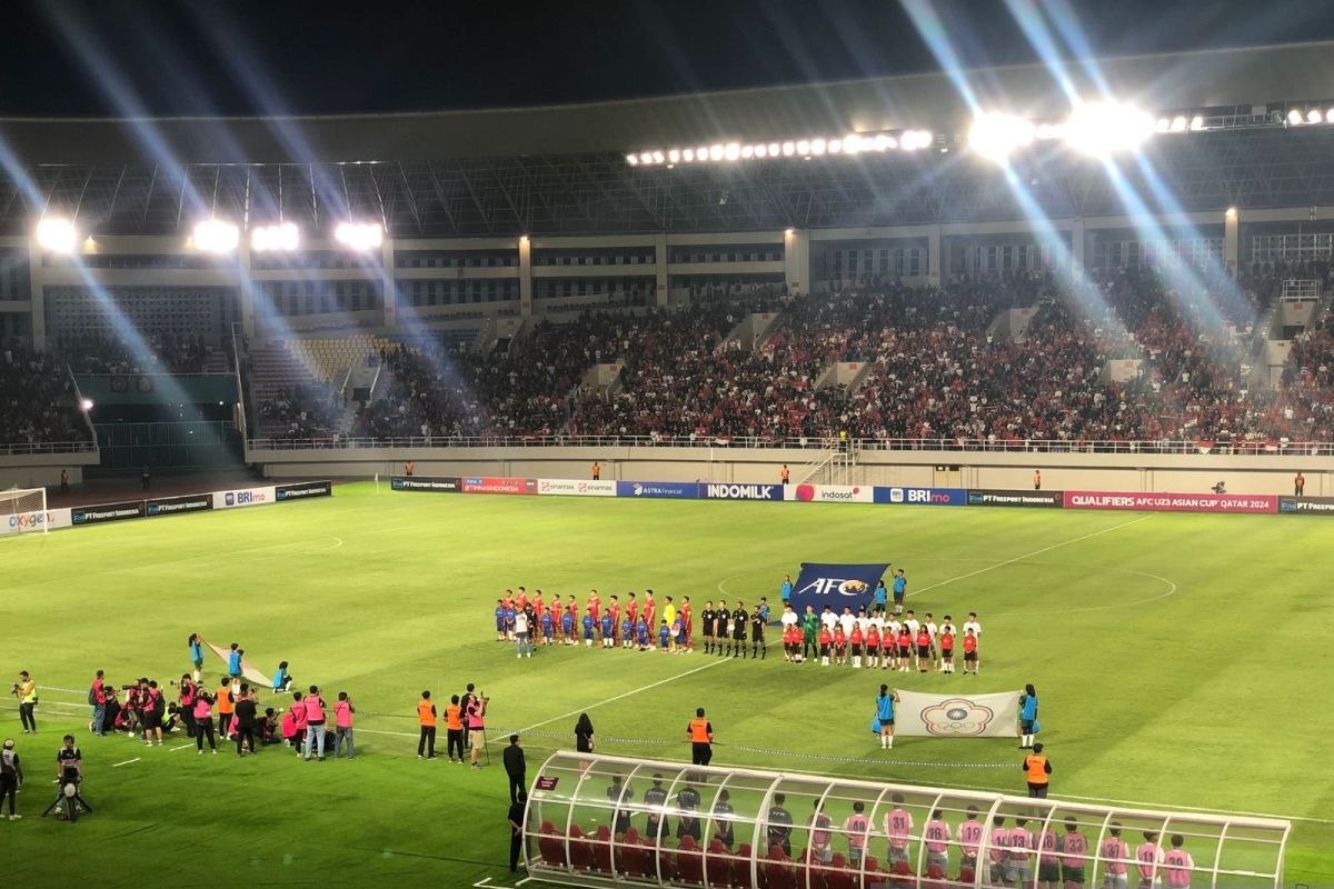 Sepak Bola - Indonesia benamkan China Taipei lima gol tanpa balas di babak pertama