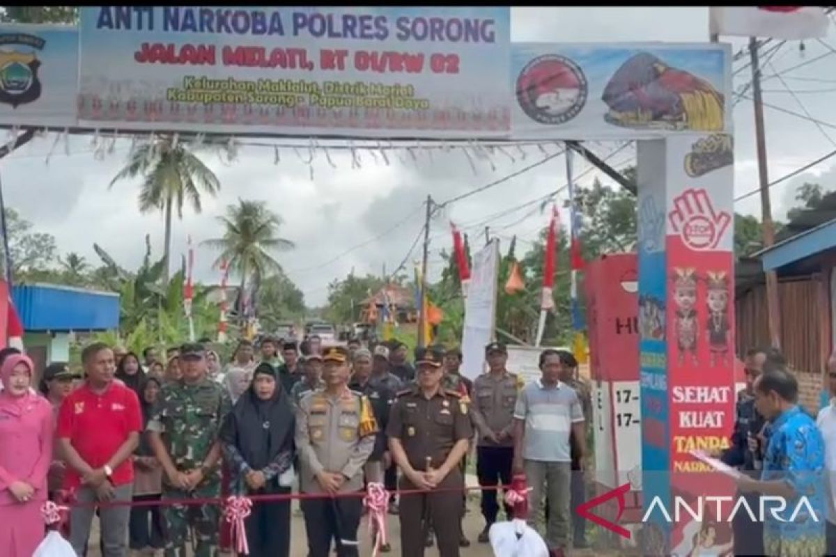 Polres Sorong luncurkan kampung anti narkotika