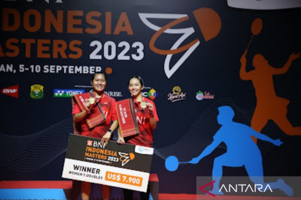Lanny/Ribka berjayajuara ganda putri Indonesia Masters 2023