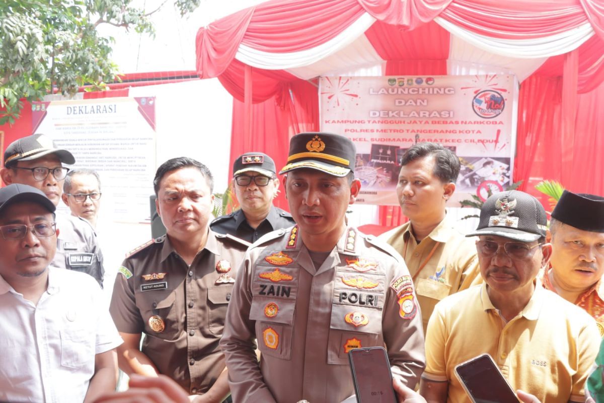 Pemkot Tangerang apresiasi Polres Metro bentuk kampung bebas narkoba