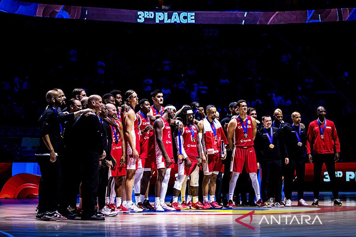 Kanada tempati posisi tiga Piala Dunia FIBA 2023