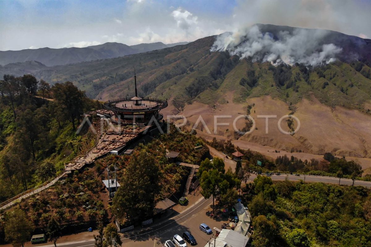 BB TNBTS: Angin kencang jadi kendala pemadaman  kebakaran Gunung Bromo