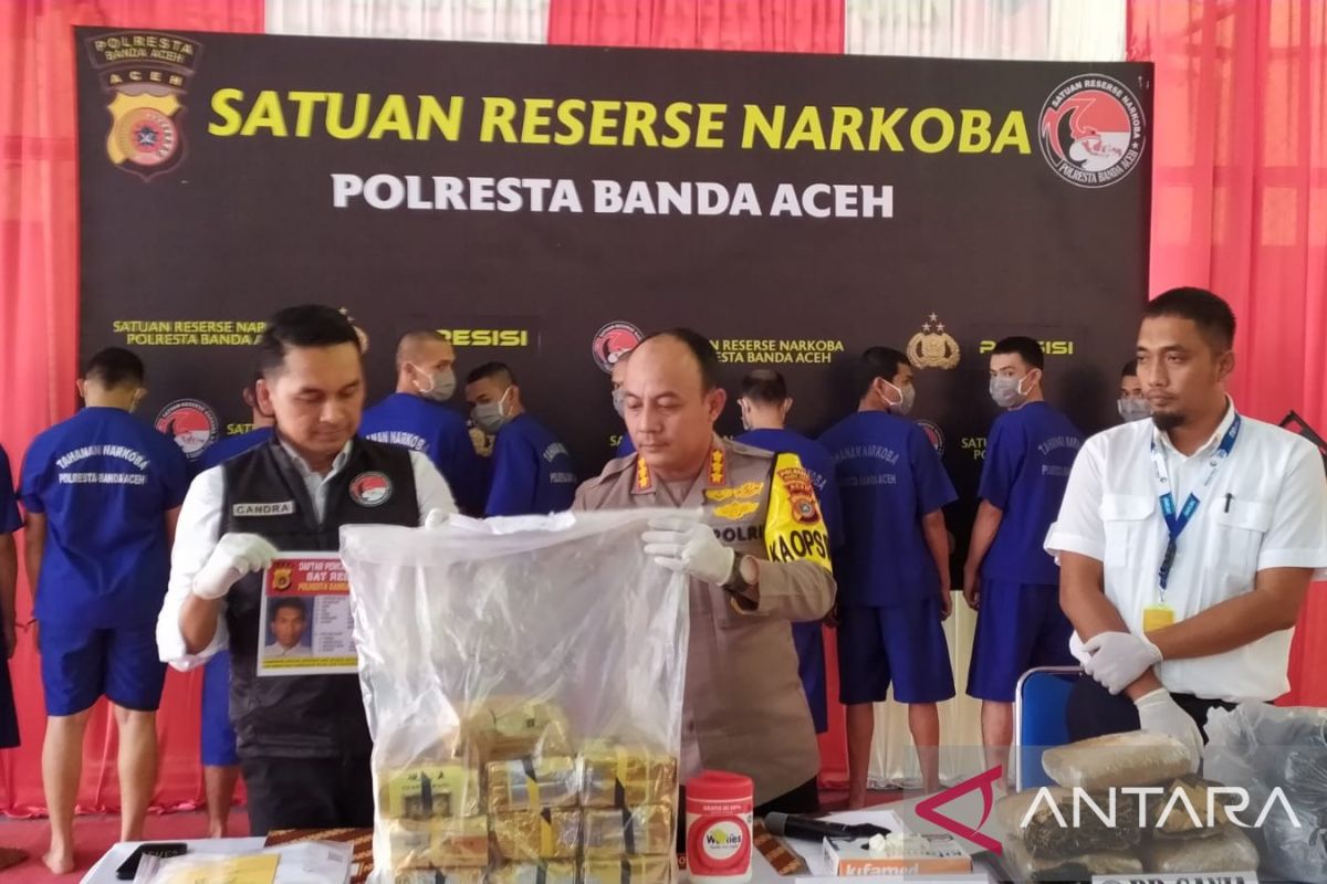 Polresta Banda Aceh Ungkap 107 Kasus Narkotika Selama 2023 - ANTARA News