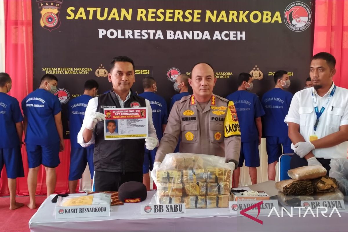 Polresta Banda Aceh tetapkan DPO pengirim 10,4 kg sabu-sabu via Bandara SIM