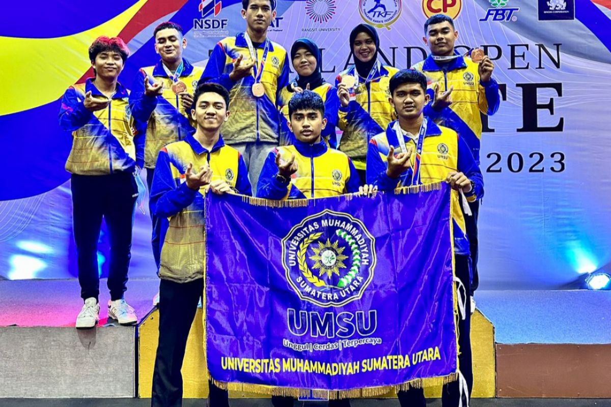 Mahasiswa UMSU sabet  empat medali di Karate Thailand Open