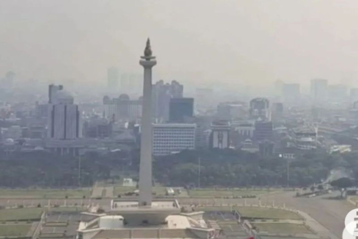 Senin pagi, kualitas udara Jakarta terburuk kelima di dunia