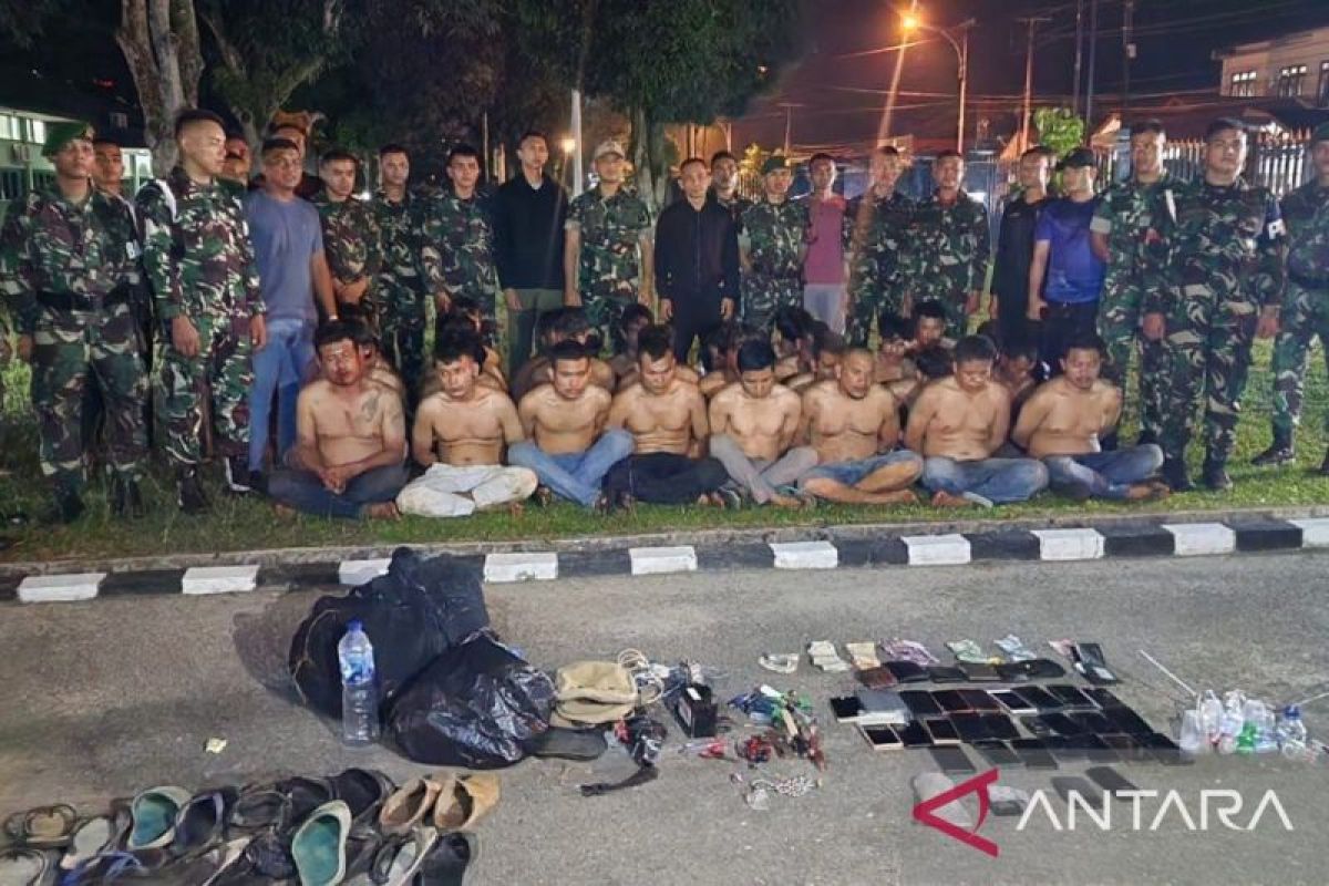 Batalyon 123/RW amankan 28 orang kasus narkoba di Padangsidimpuan