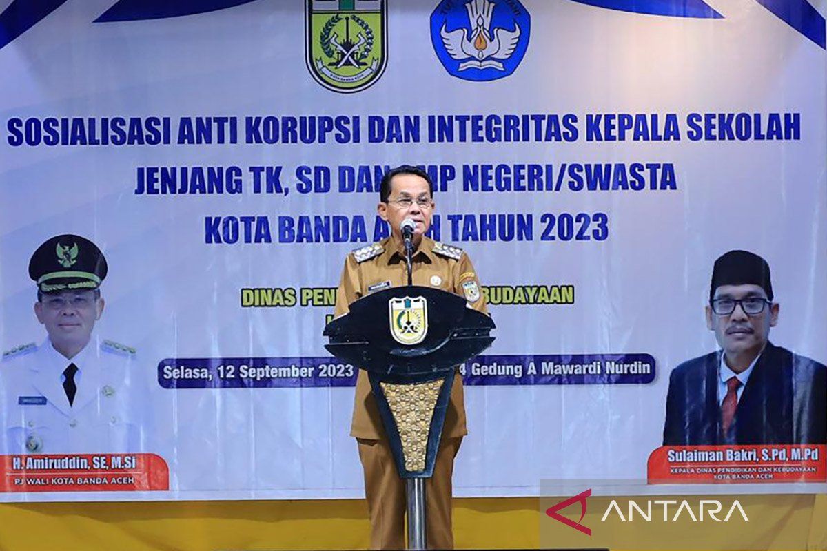 Kepala sekolah di Banda Aceh diminta gencarkan edukasi antikorupsi