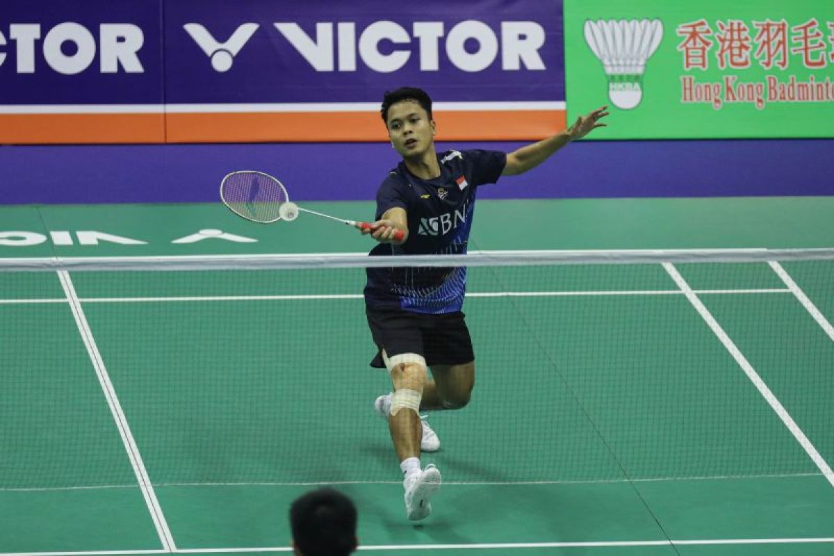 Anthony Ginting maju ke babak 16 besar Hong Kong Open 2023