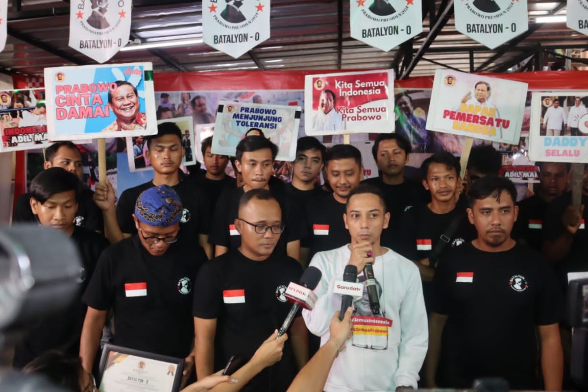 Relawan Batalyon-O deklarasi dukung Prabowo Subianto di Pilpres 2024