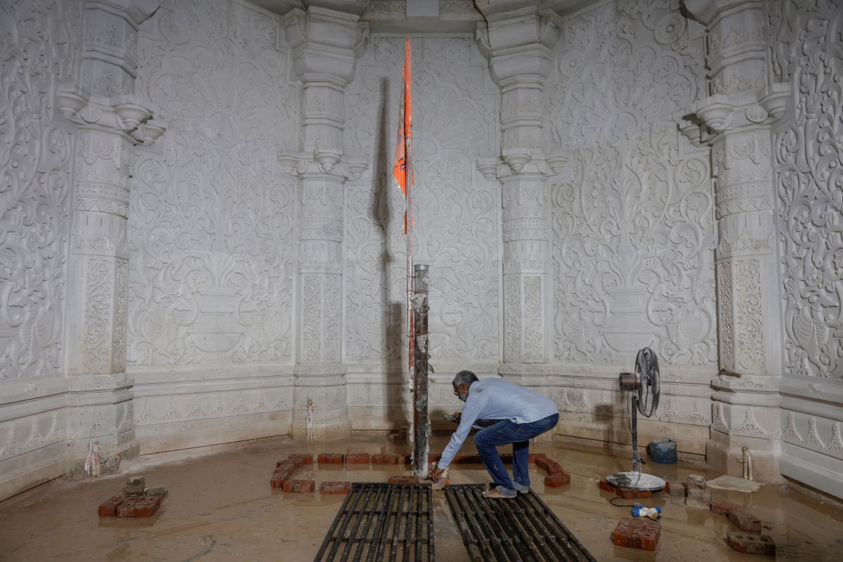 India bangun kuil di tanah sengketa bekas masjid