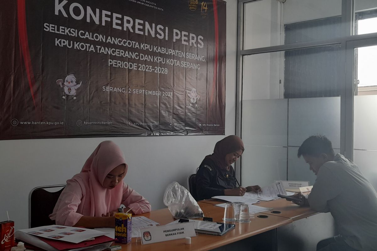 Timsel terima 185 berkas calon anggota KPU di tiga Daerah Banten