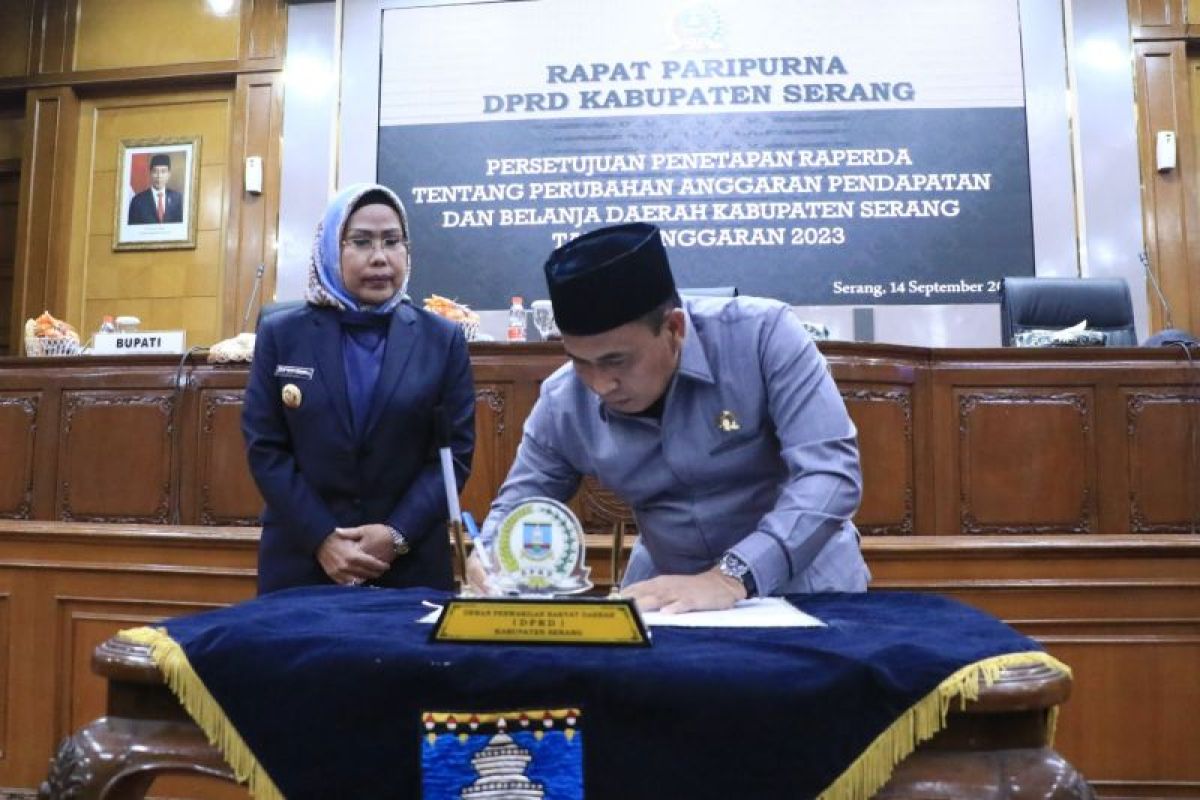 DPRD setujui Raperda Perubahan APBD Kabupaten Serang 2023
